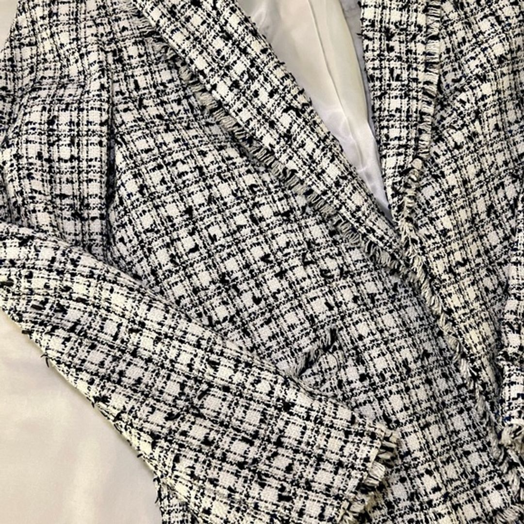 H&M Textured Tweed Weave Jacket