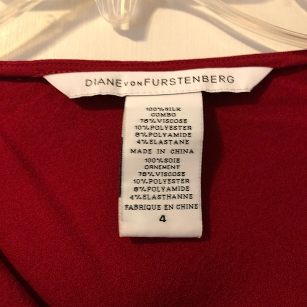 Diane von Furstenberg DVF Red Combo Dress