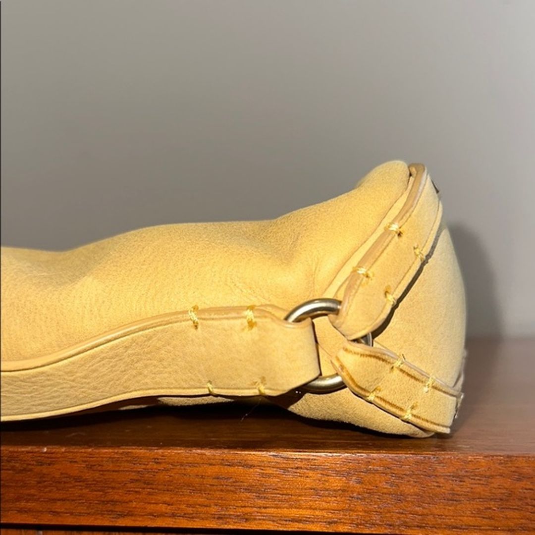 Juicy Couture Y2K Yellow Leather Shoulder Bag