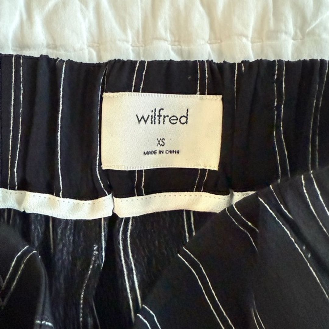 Wilfred Summer Striped Cropped Trousers with Tie