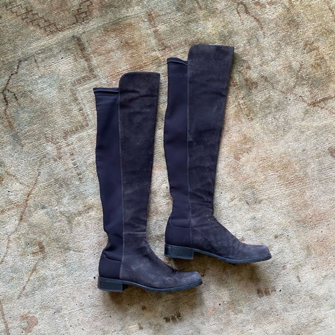 Stuart Weitzman Grey Suede 5050 boots - 7