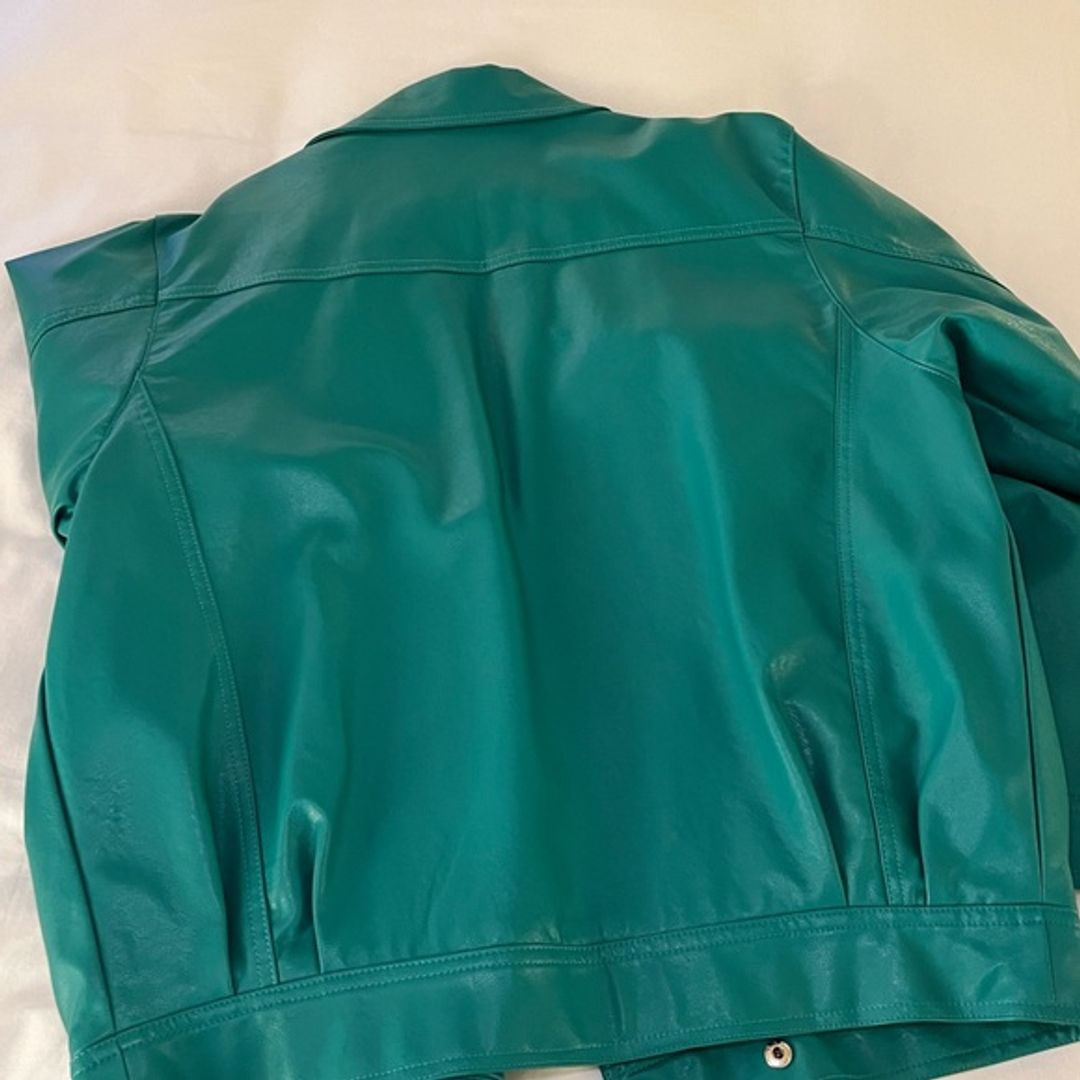 Nasty Gal Oversized Faux Leather Button Up Jacket