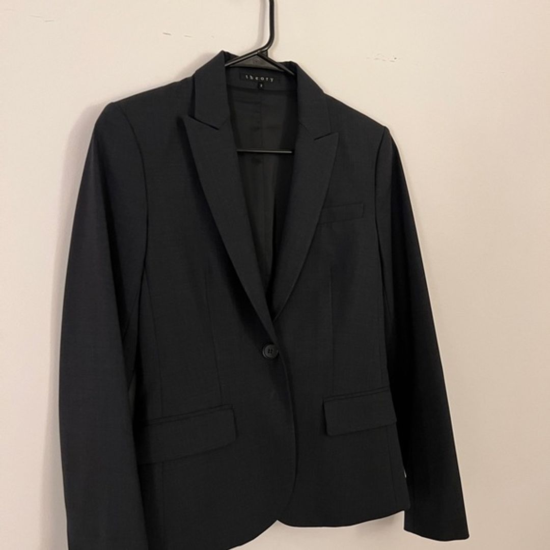 Theory Navy Wool Blazer