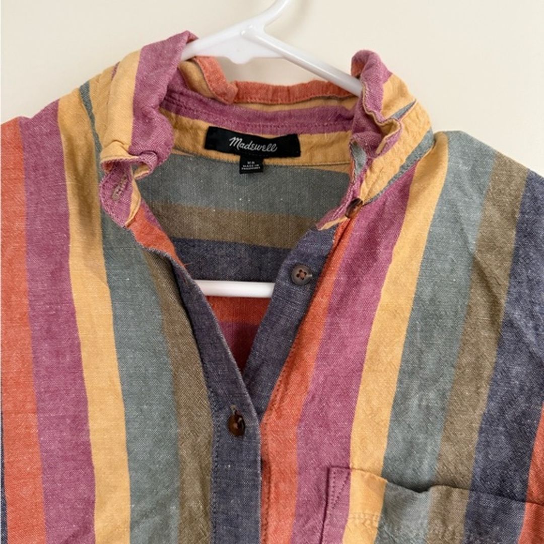 Madewell Multicolor Striped Button Down Shirt