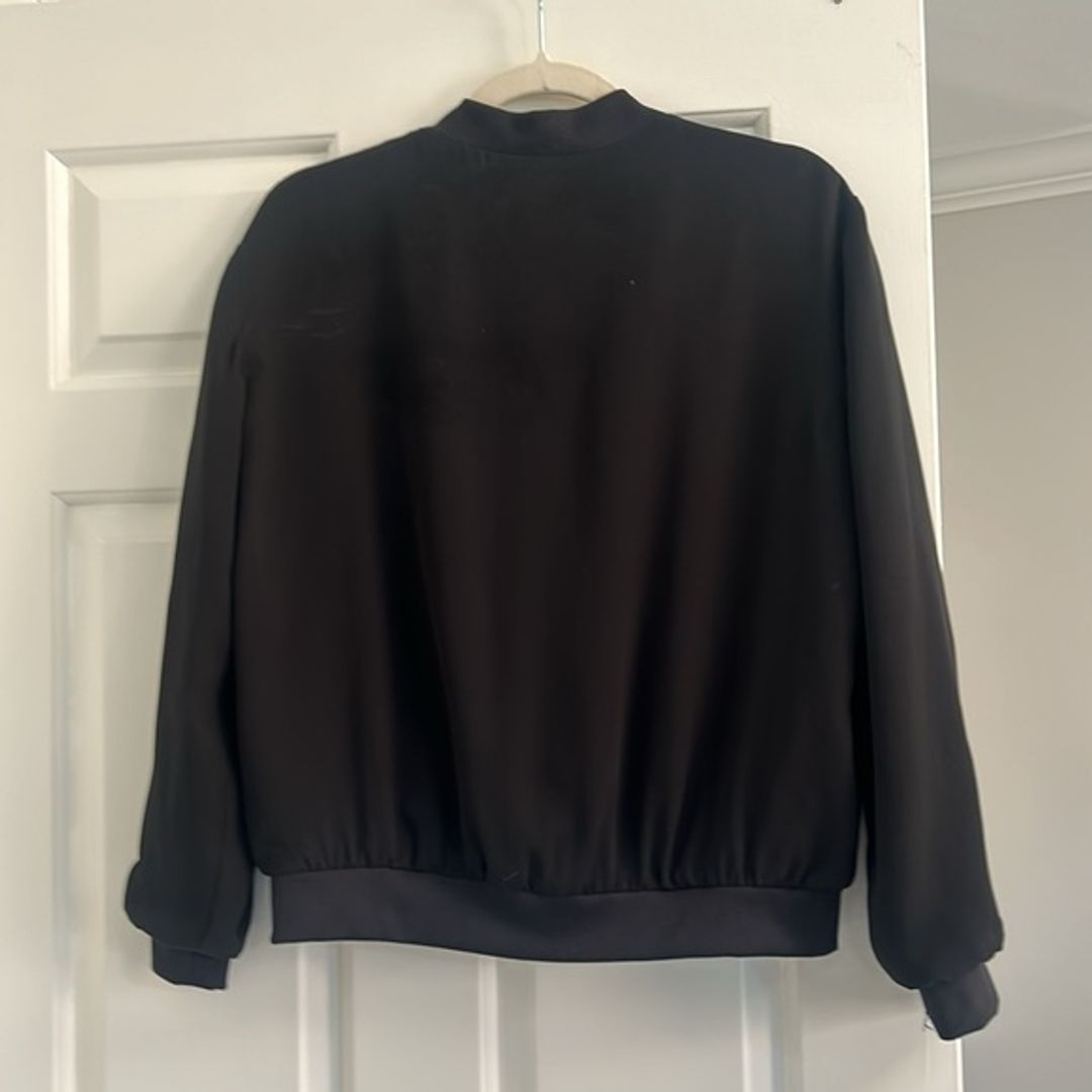 Zara Black Bomber Jacket - M, US