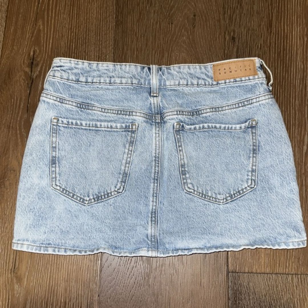 PacSun Blue Casual Mini Skirt