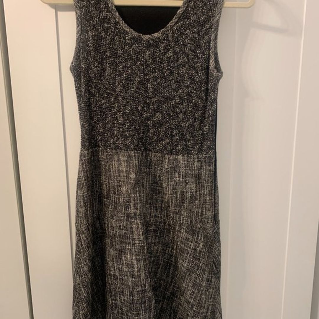 Theory Black & White Tweed Mini Dress