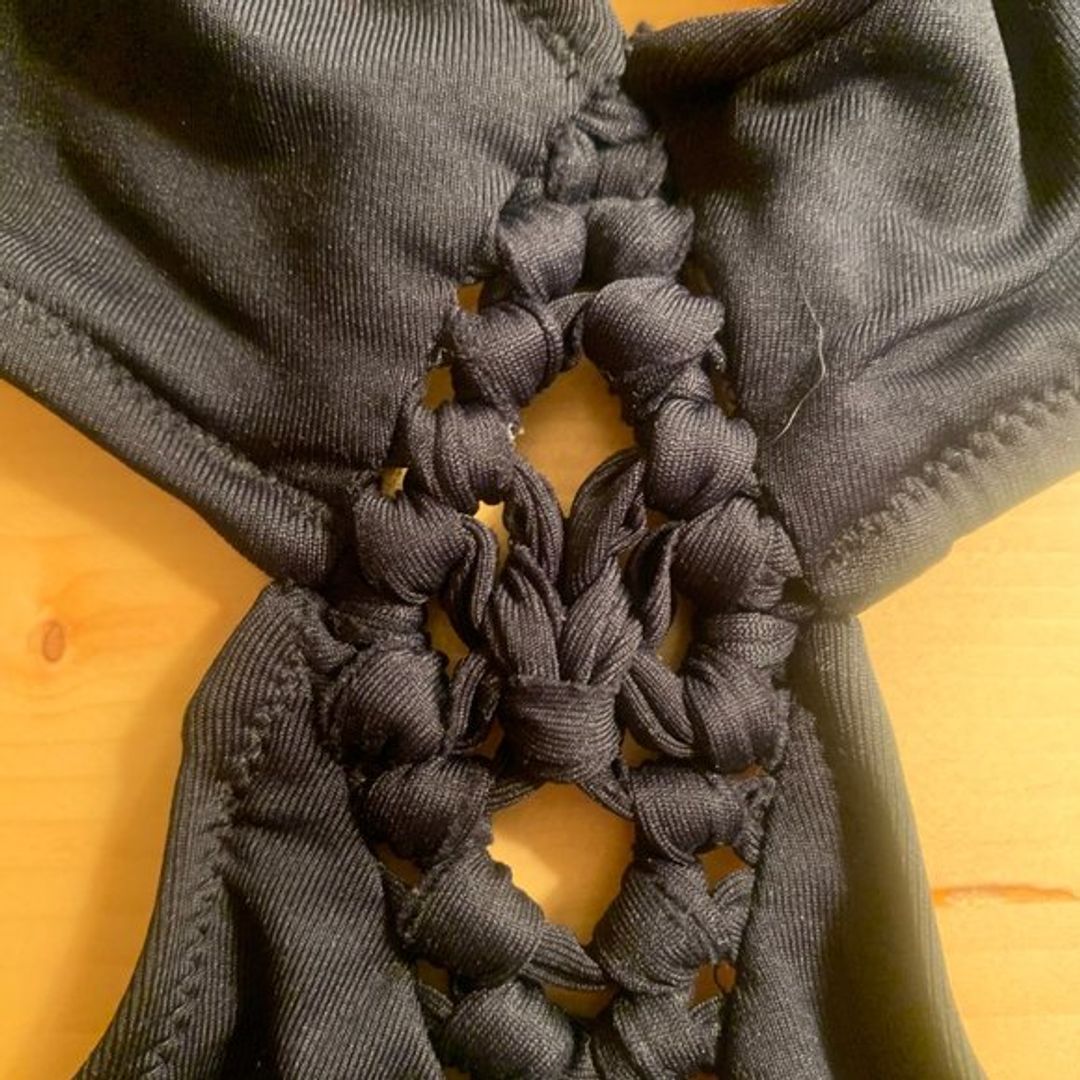 BCBGMAXAZRIA Black One-Piece Cut Out Swimsuit