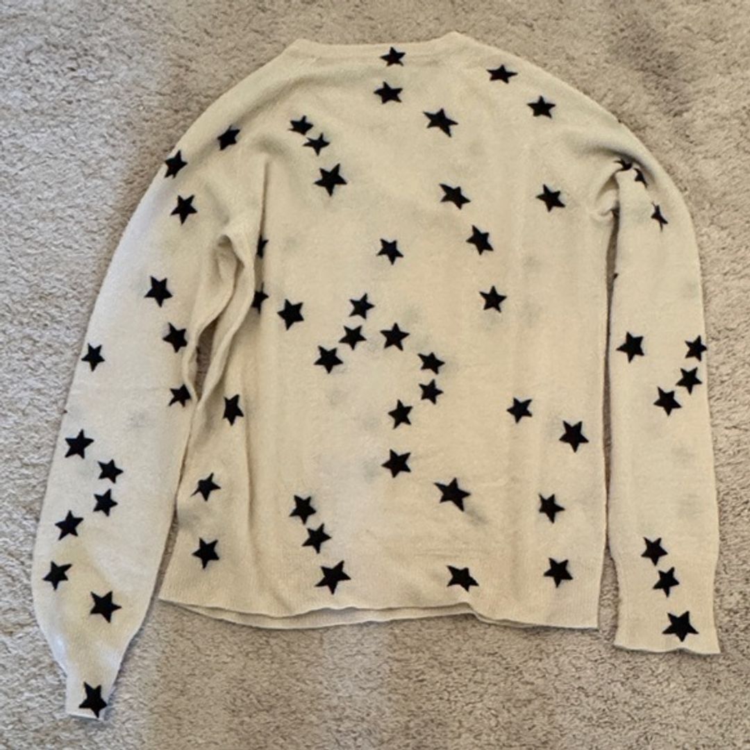Equipment Ivory Sweater with Navy Stars