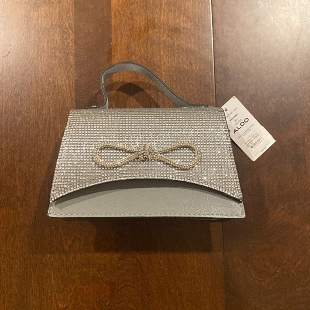 NWT Aldo Rhinestone Papionne Top-handle Bag