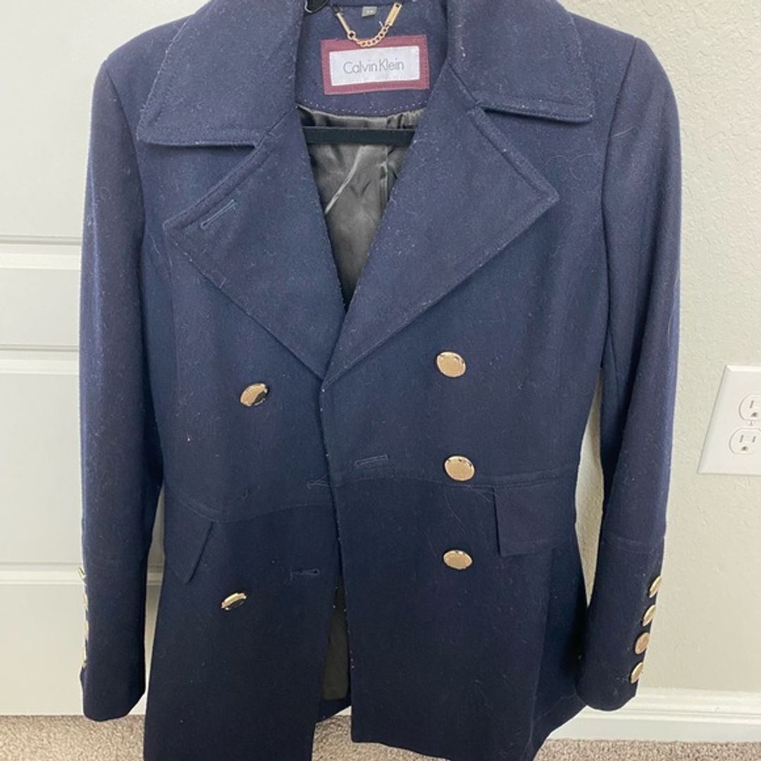 Calvin Klein Navy Peacoat