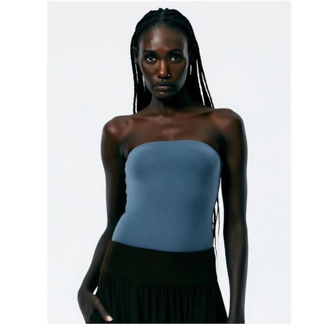 Tibi Nitro Jersey Strapless Bodysuit