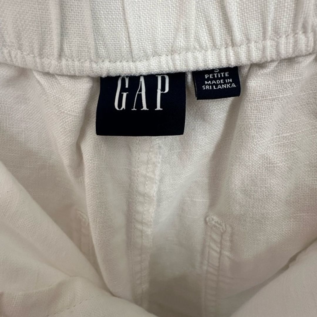 Gap White Wide Leg Pants High-Waisted