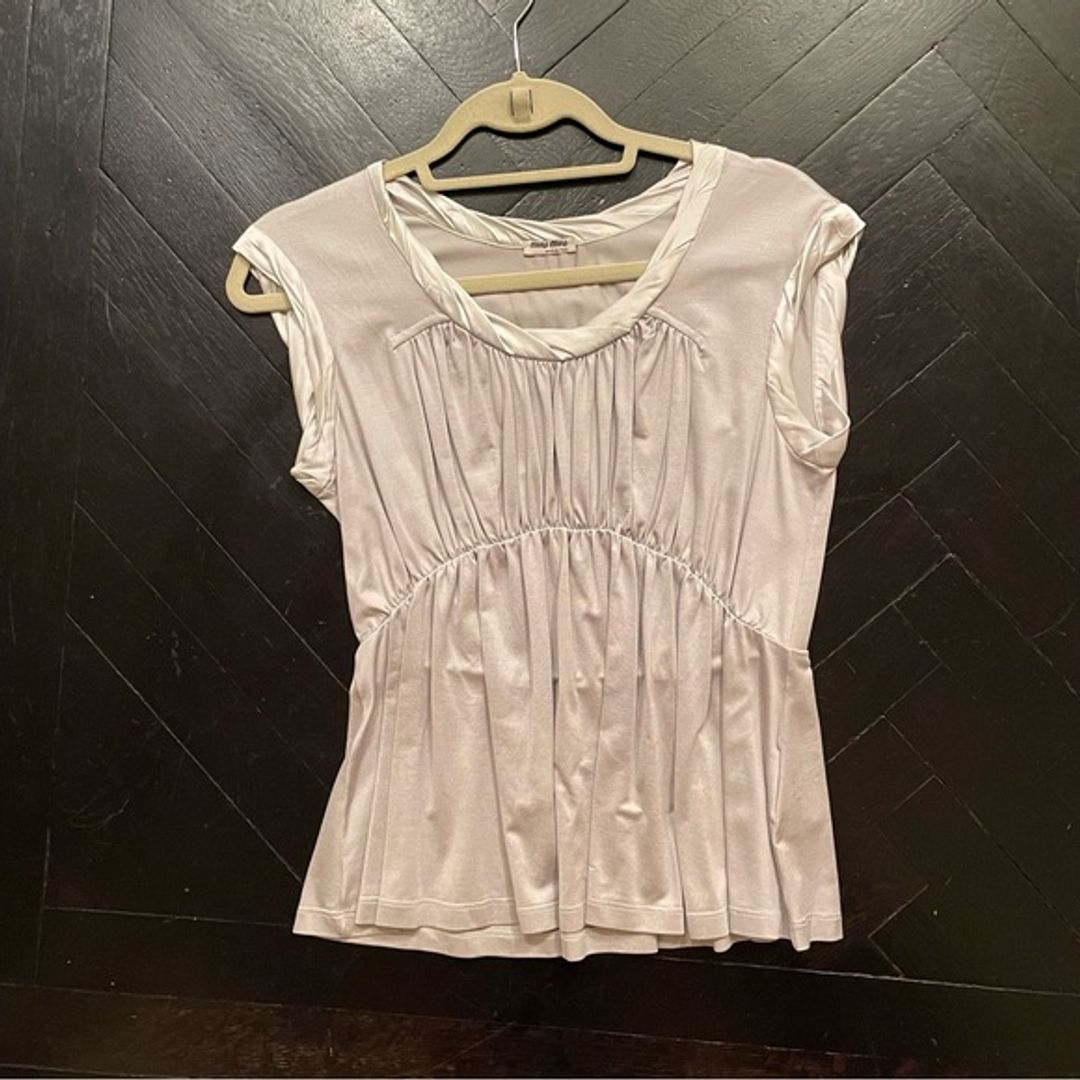 MIU MIU silver top