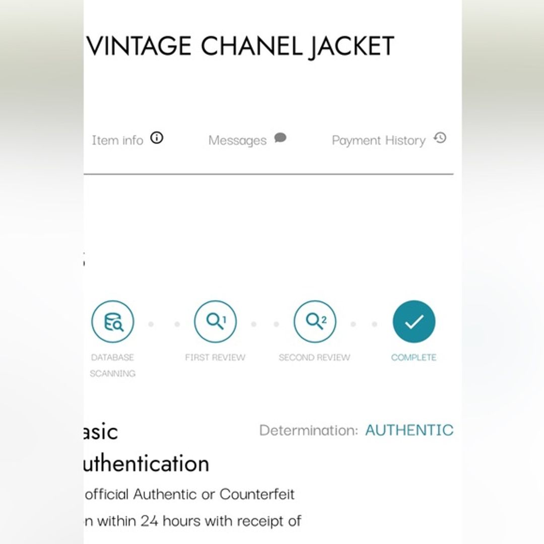 Chanel Vintage Cotton Jacket with Camellia Buttons