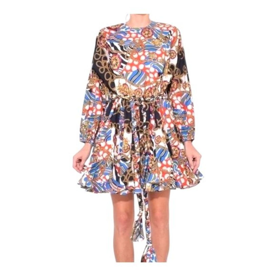 Rhode Ella Mini Dress in Chain Print