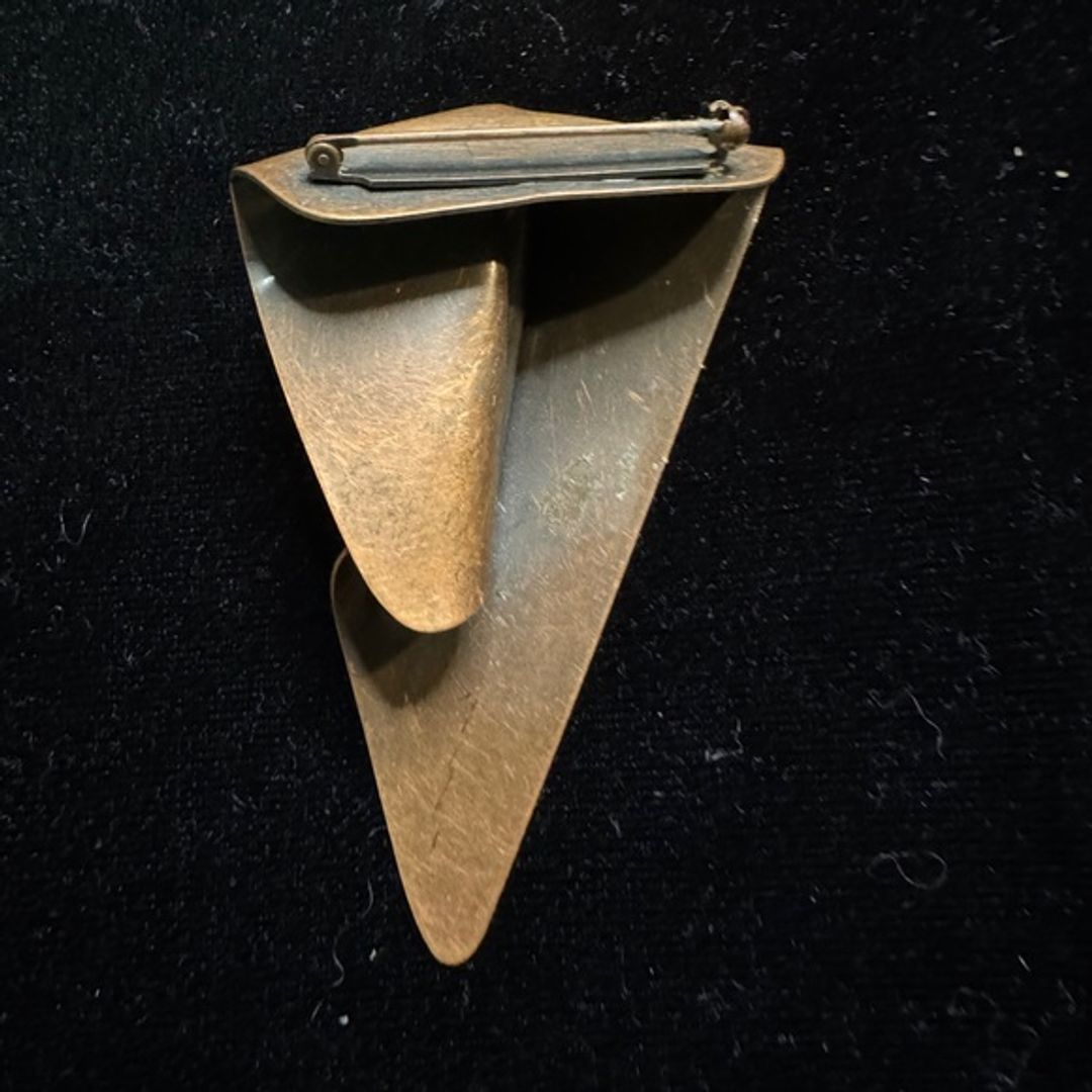 VTG Copper Brutalist Brooch