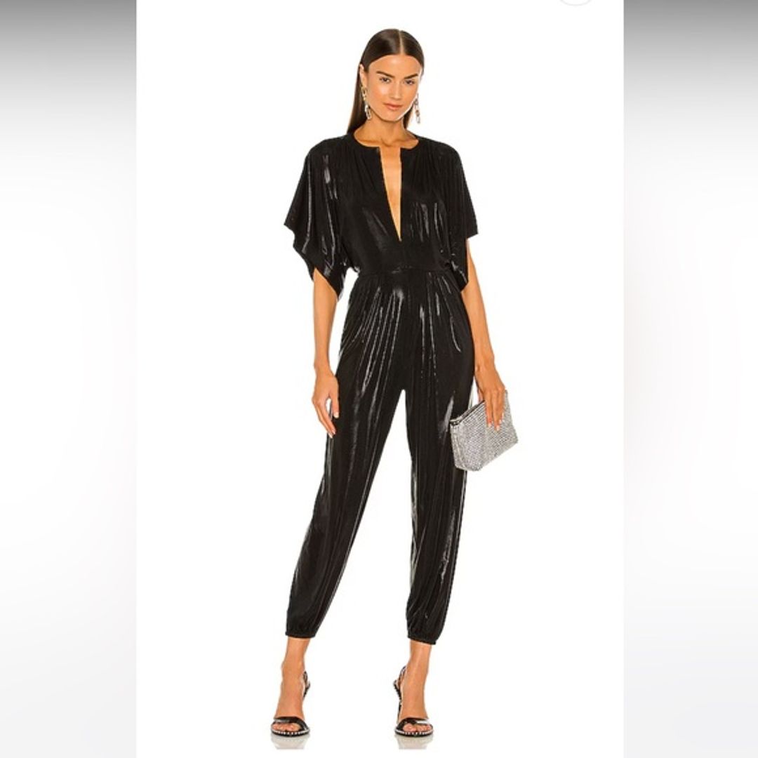 Norma Kamali Rectangle Jog Jumpsuit in Black