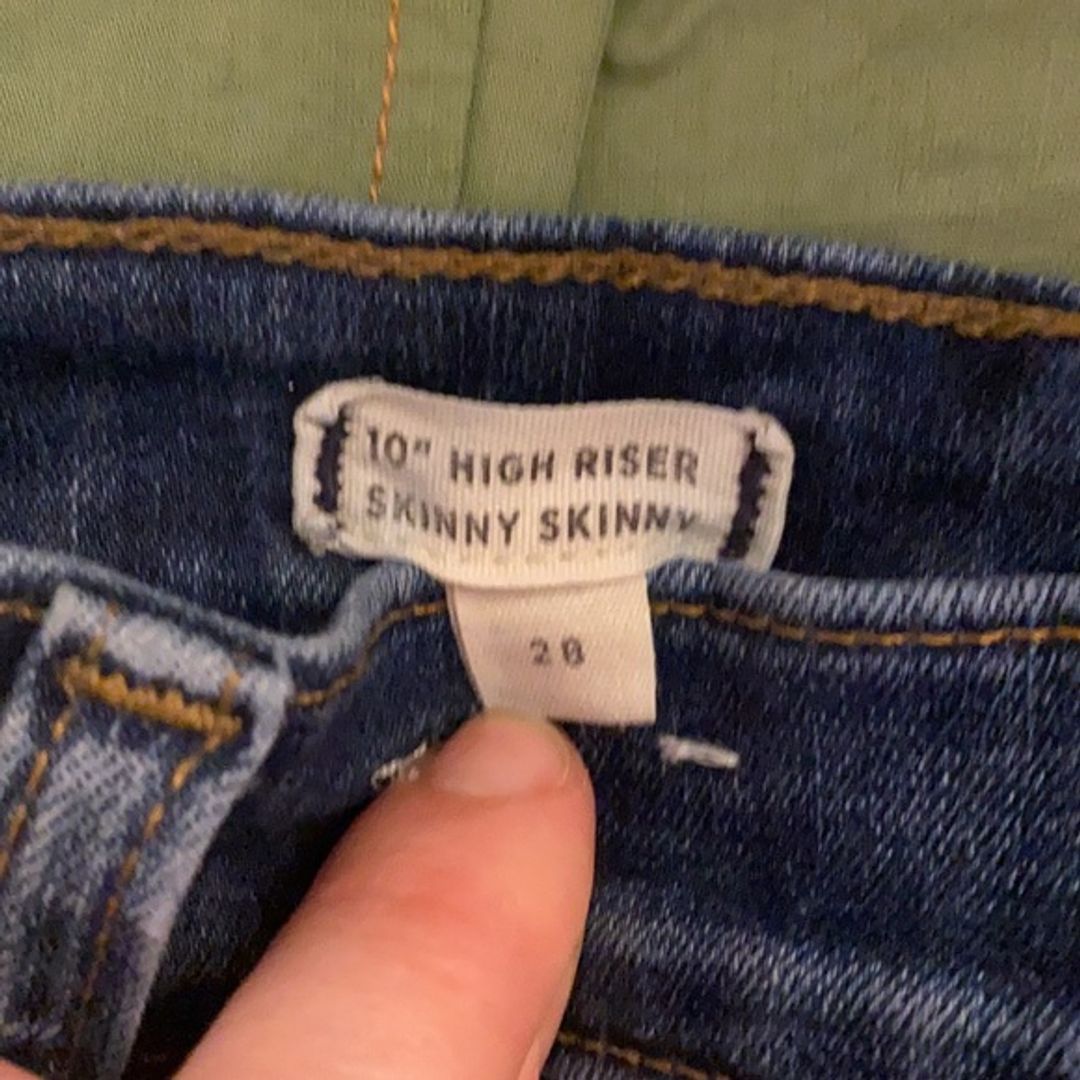 Madewell High Riser Skinny Skinny Jeans in Blue