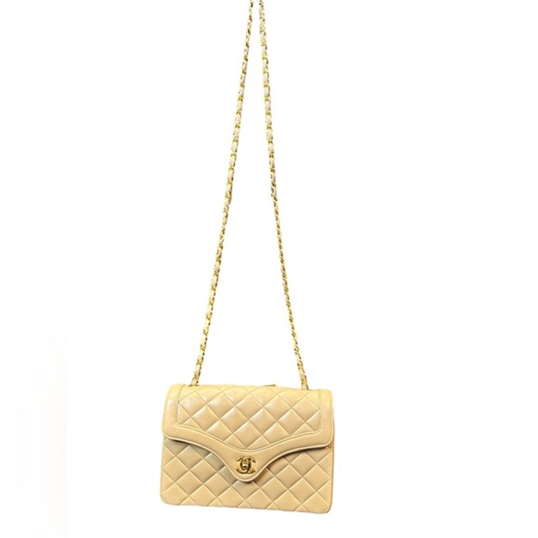 Chanel Gold Diana Lambskin Leather Crossbody Bag