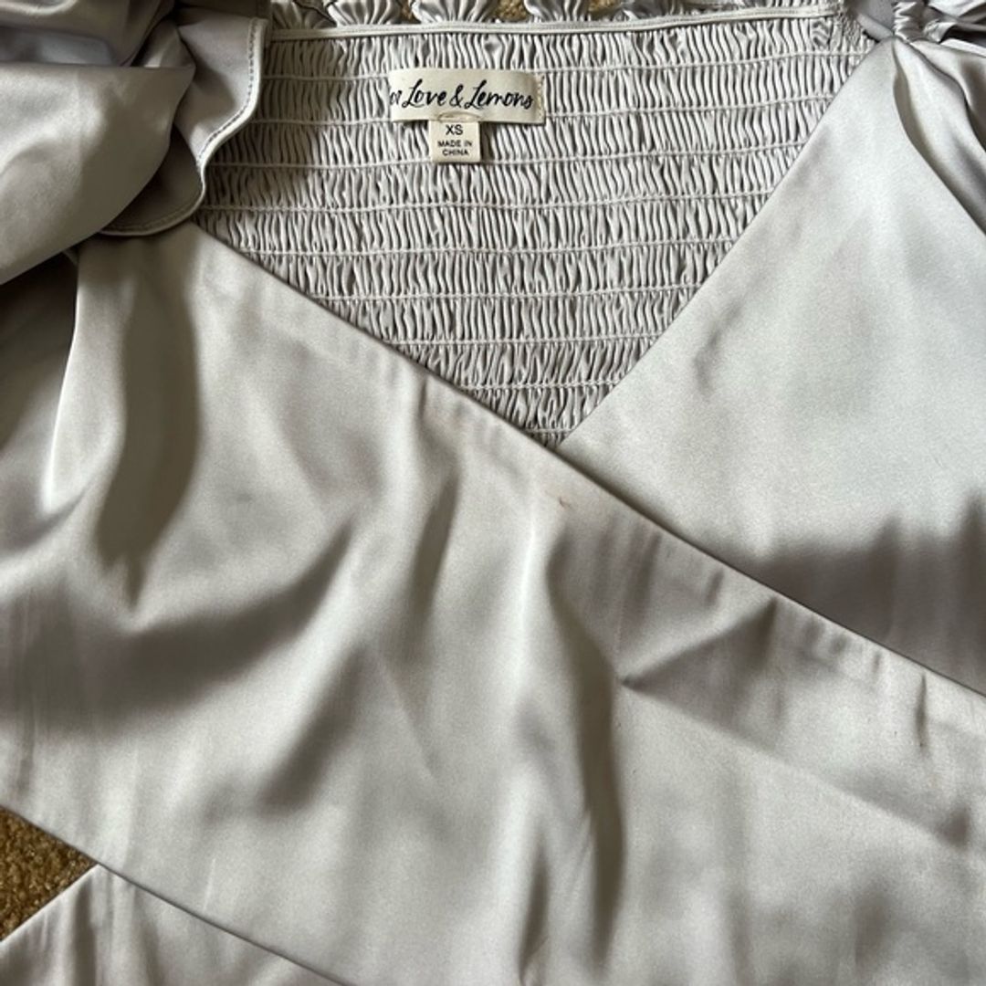 For Love & Lemons Argent Wrap Top