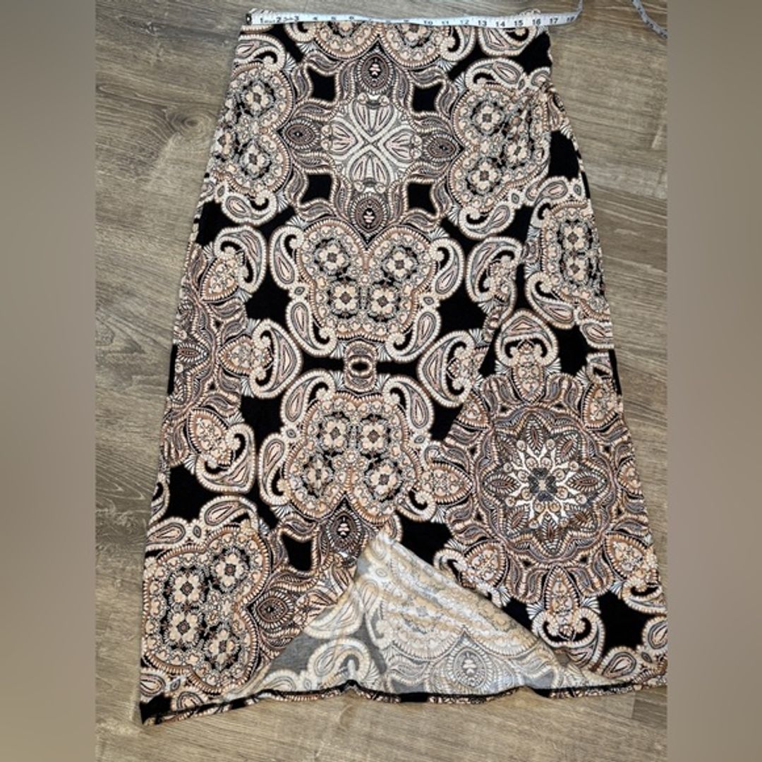 Anthropologie Maeve Split Front Skirt