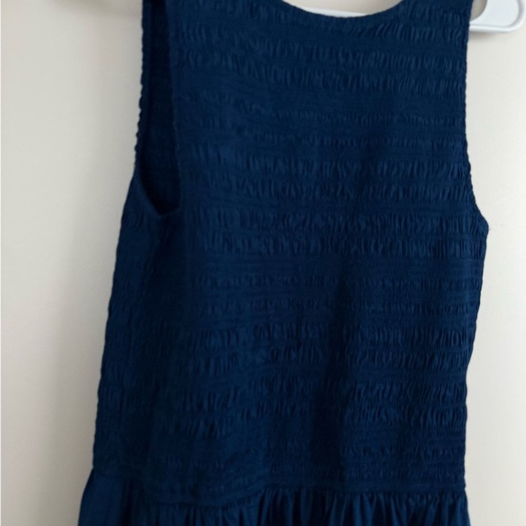 Madewell Deep Blue Backless Dress