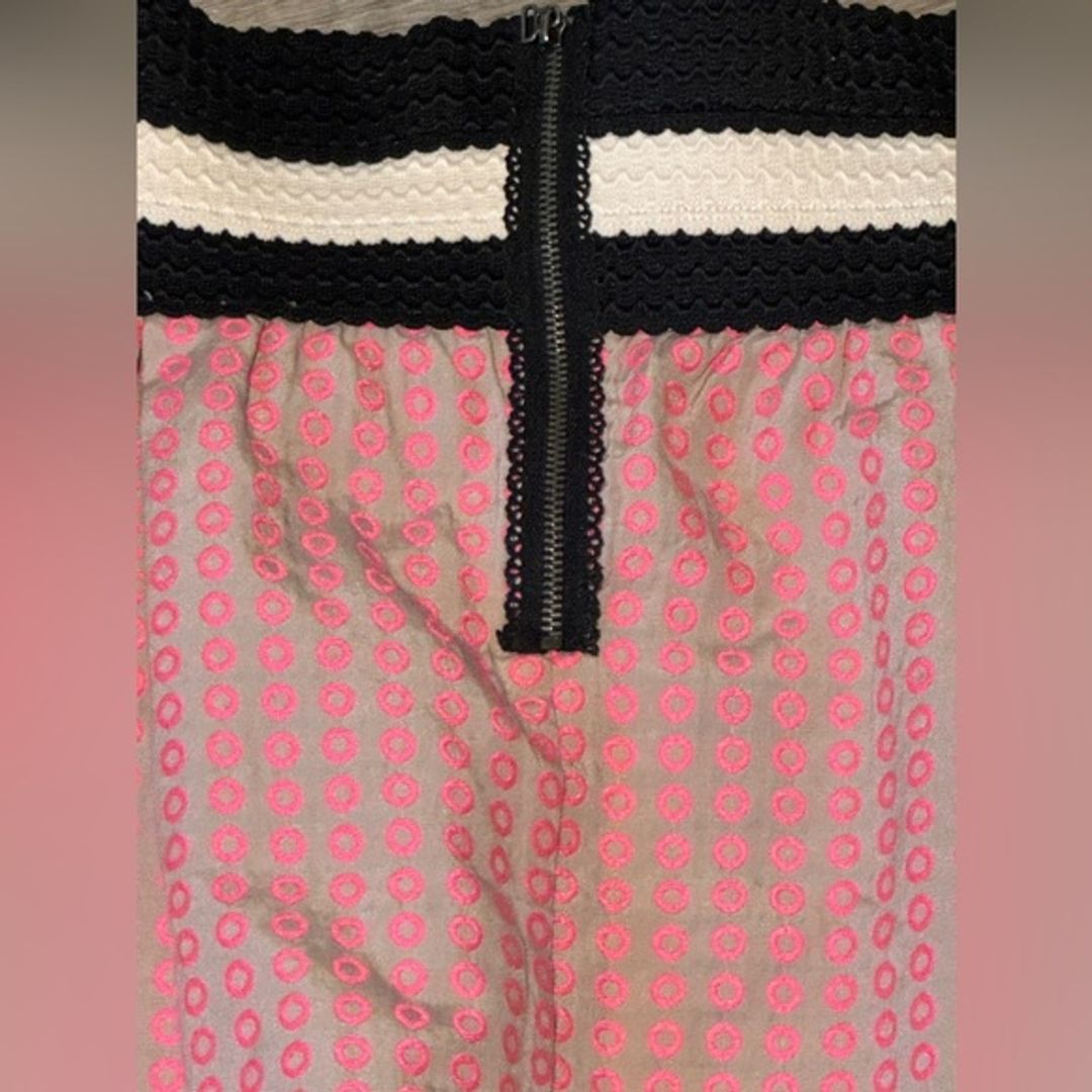 Maeve Pink Patterned Mini Skirt