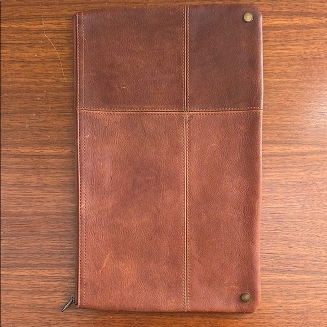 Madewell Brown Leather Clutch