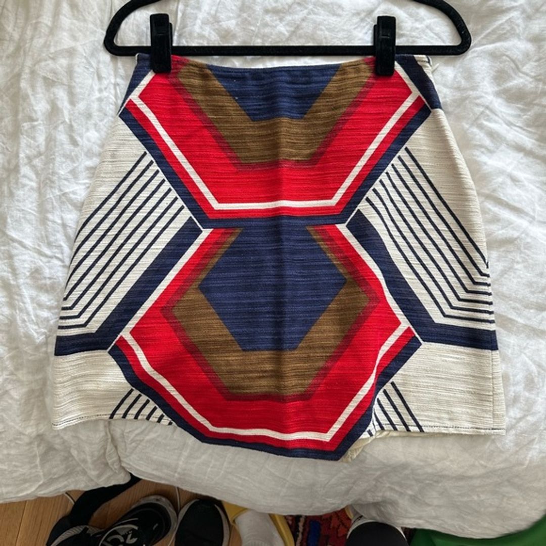 MiuMiu Linen Mod Skirt