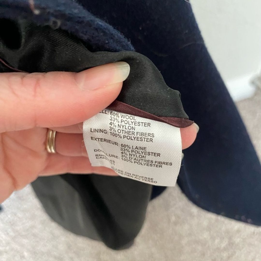 Calvin Klein Navy Peacoat