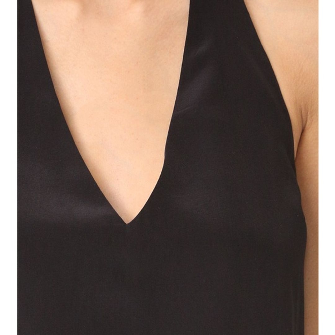 Silk Choker Top In Black #4