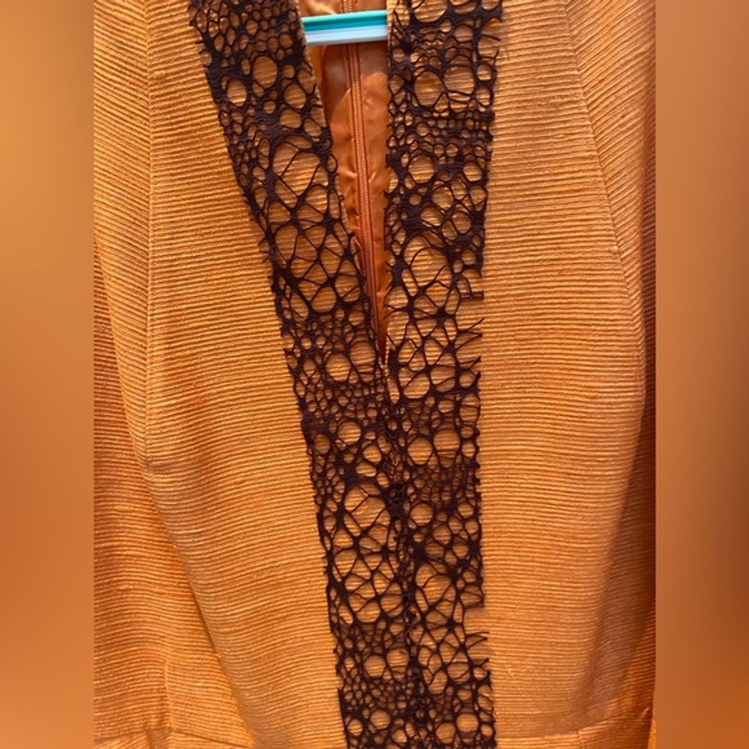 Akris Punto Vintage Silk Pleated Flared Dress