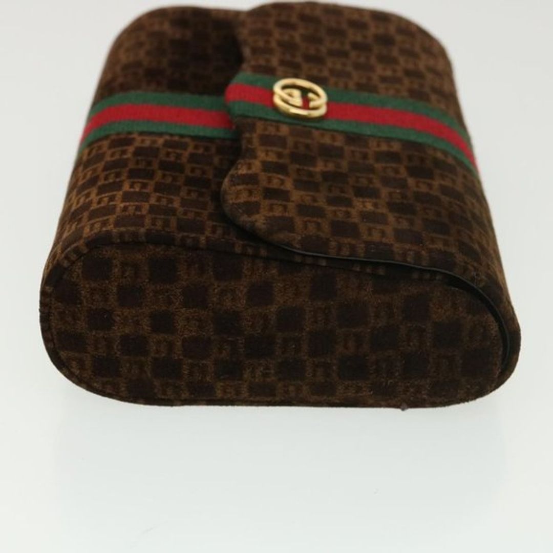 Gucci G Suede Clutch