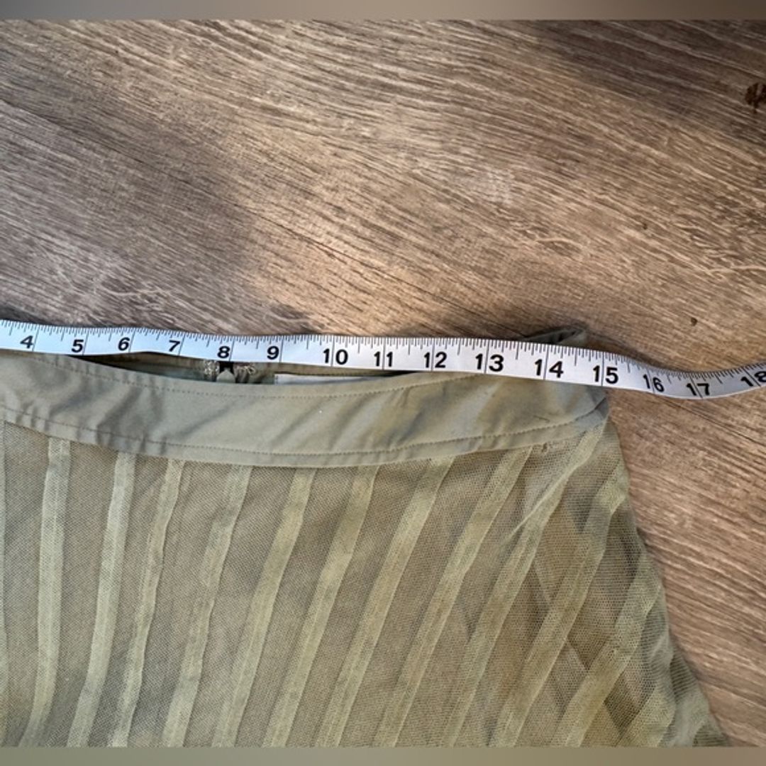 VTG Worth Green A-Line Skirt (Size 6)