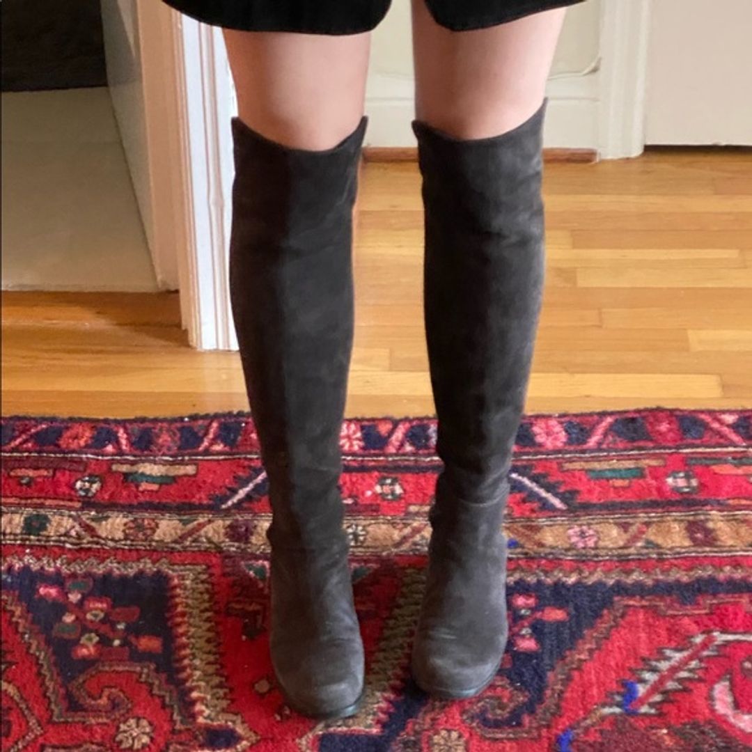 Stuart Weitzman Grey Suede 5050 boots - 7