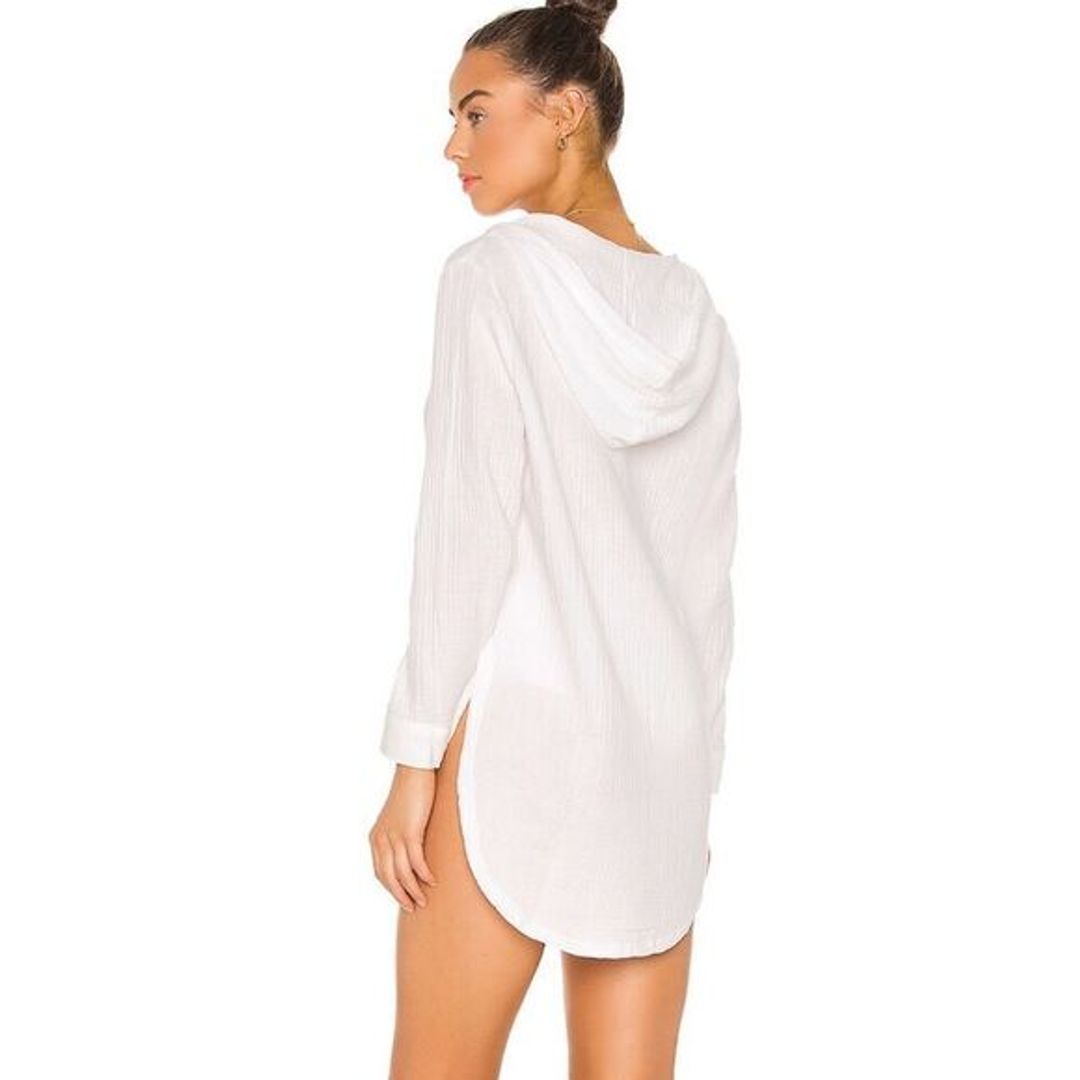 L*SPACE White Caswell Tunic size Small!