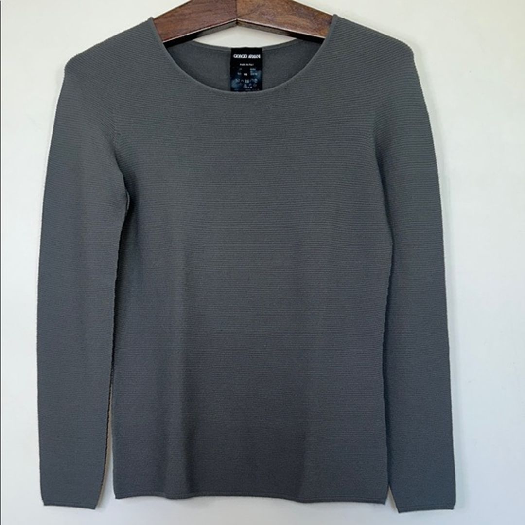 Rib-Knit Jersey Long-Sleeve T-Shirt
