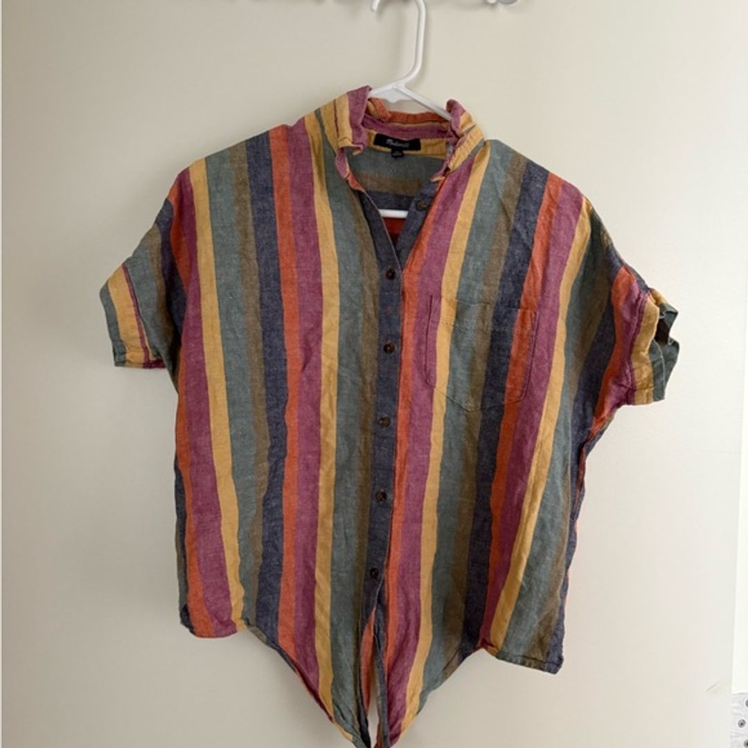 Madewell Multicolor Striped Button Down Shirt