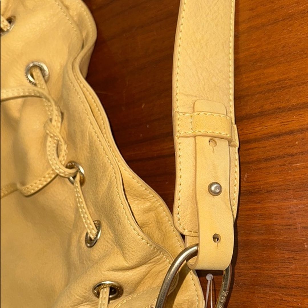 Juicy Couture Y2K Yellow Leather Shoulder Bag