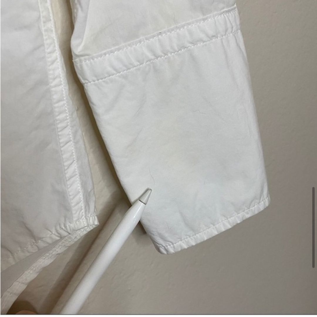 Nili Lotan White Cotton Button Up Top