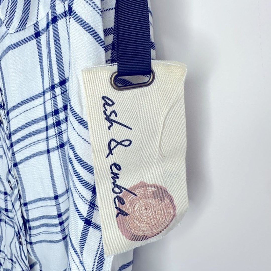 NWT Anthropologie Ash and Ember Hermosa Sleeveless Plaid Flannel Shirt