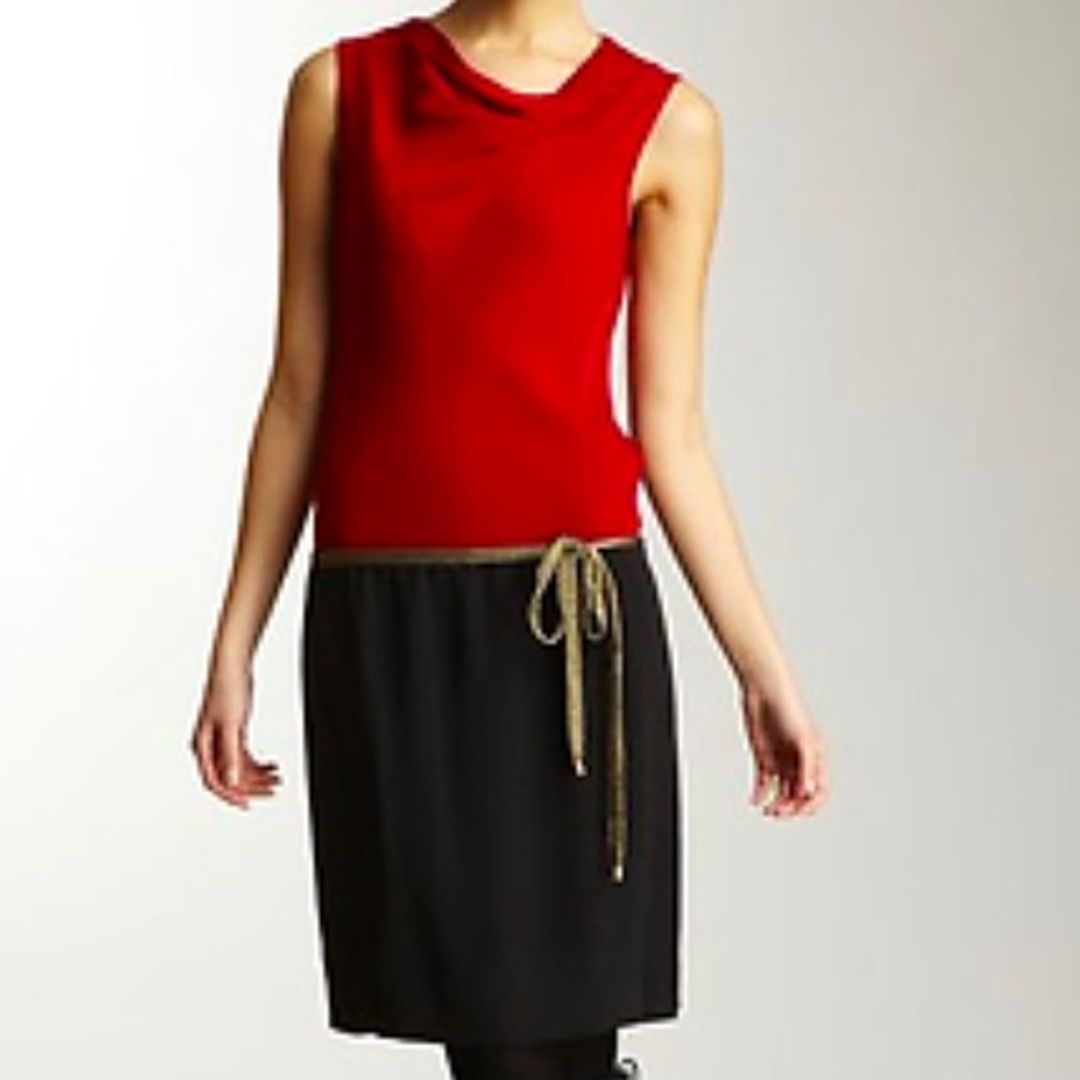 Diane von Furstenberg DVF Red Combo Dress