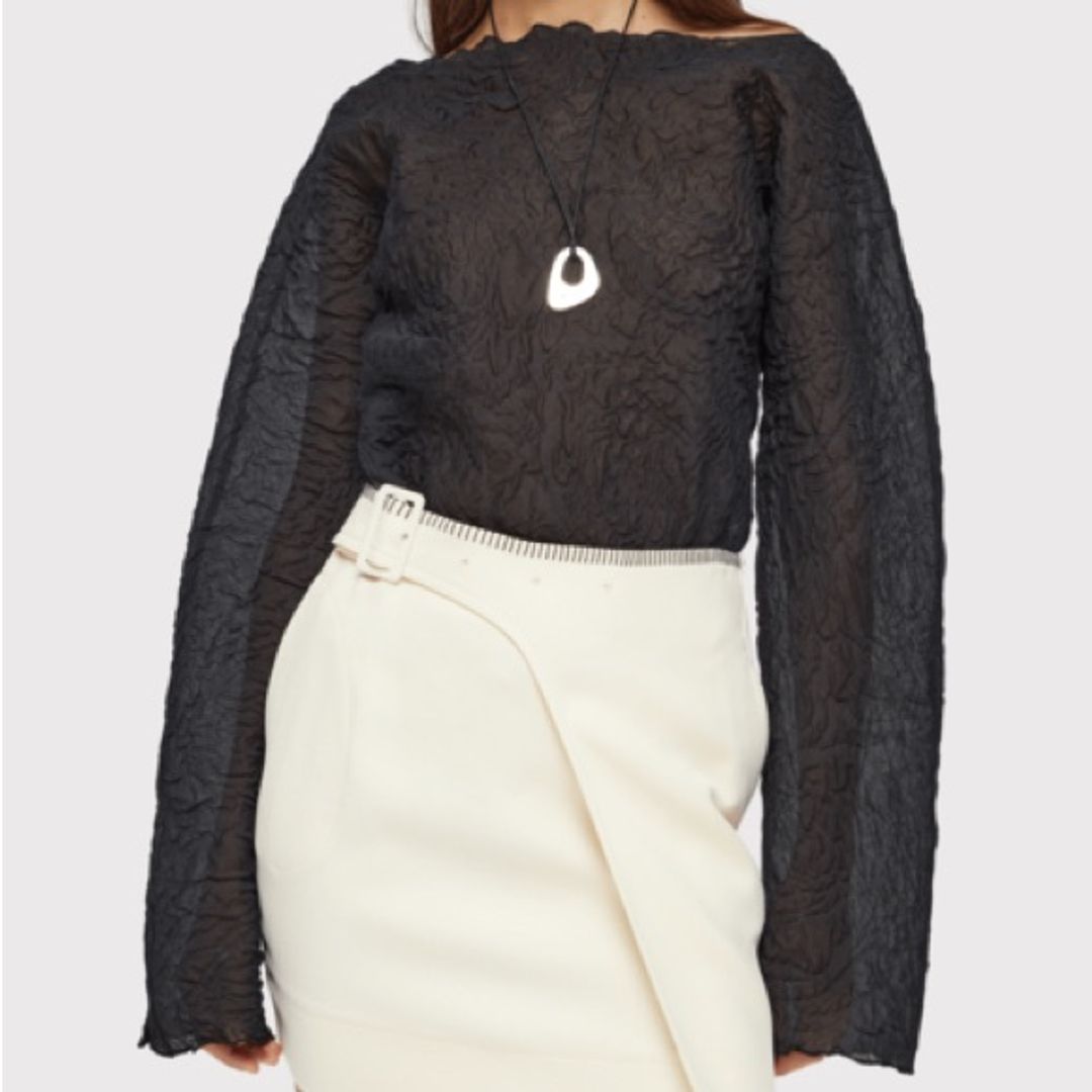 Róhe Boxy Gauze Sheer Organza Blouse