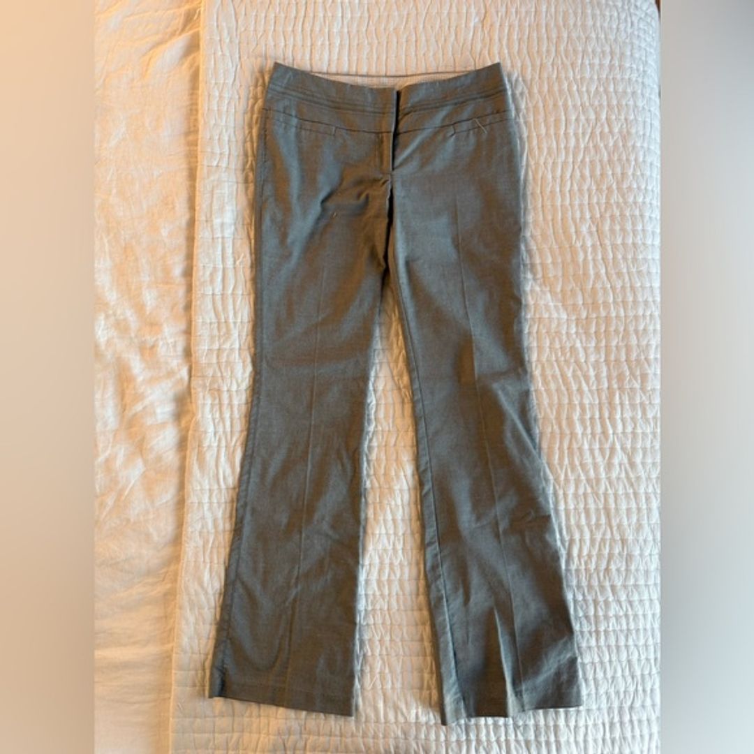 Gray Flared Pants