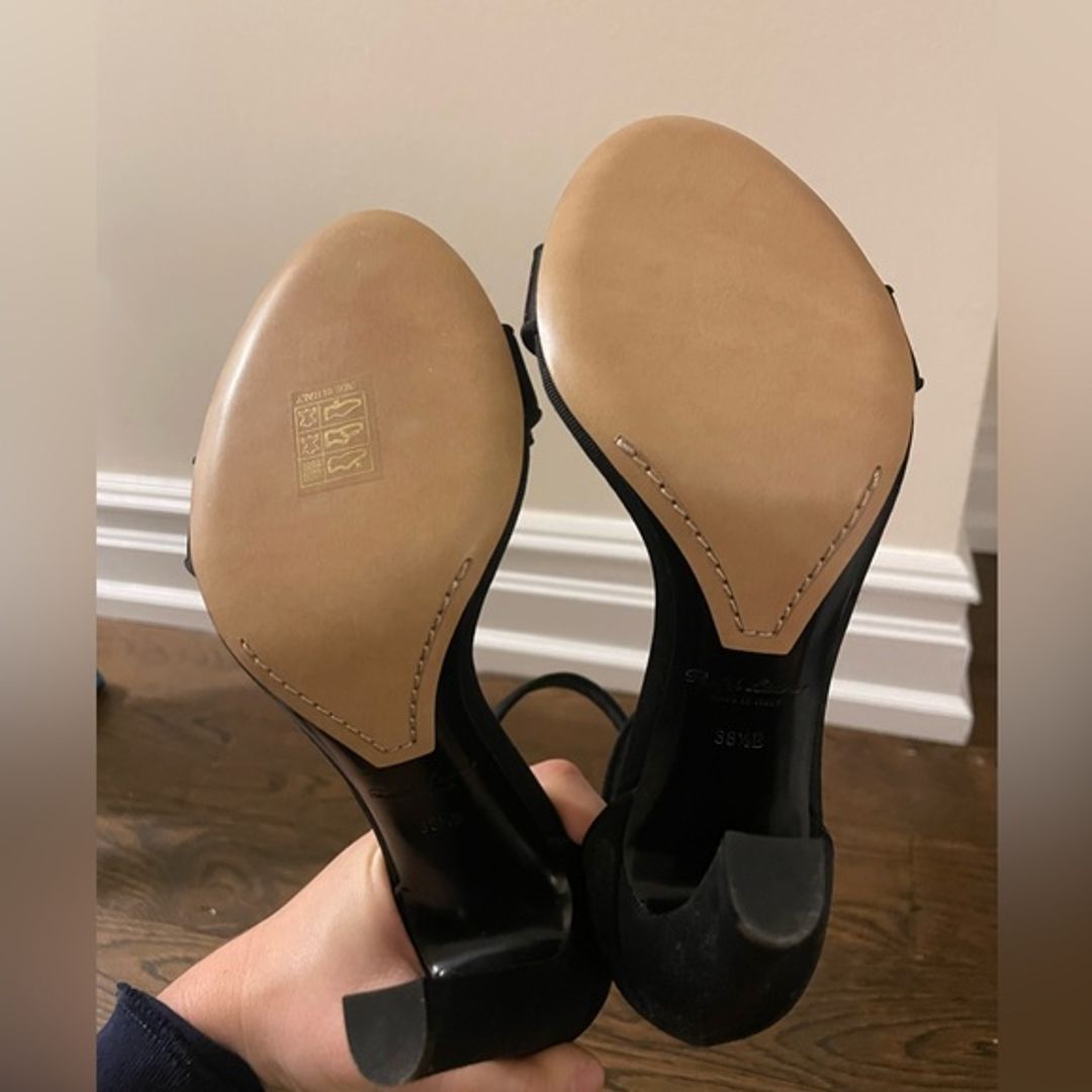 Ralph Lauren Collection Satin Bow Front Heels