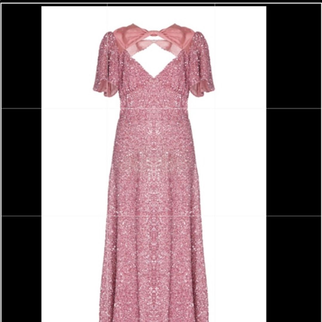 Pink Sparkly Midi Dress Dress Resort 2020 #2