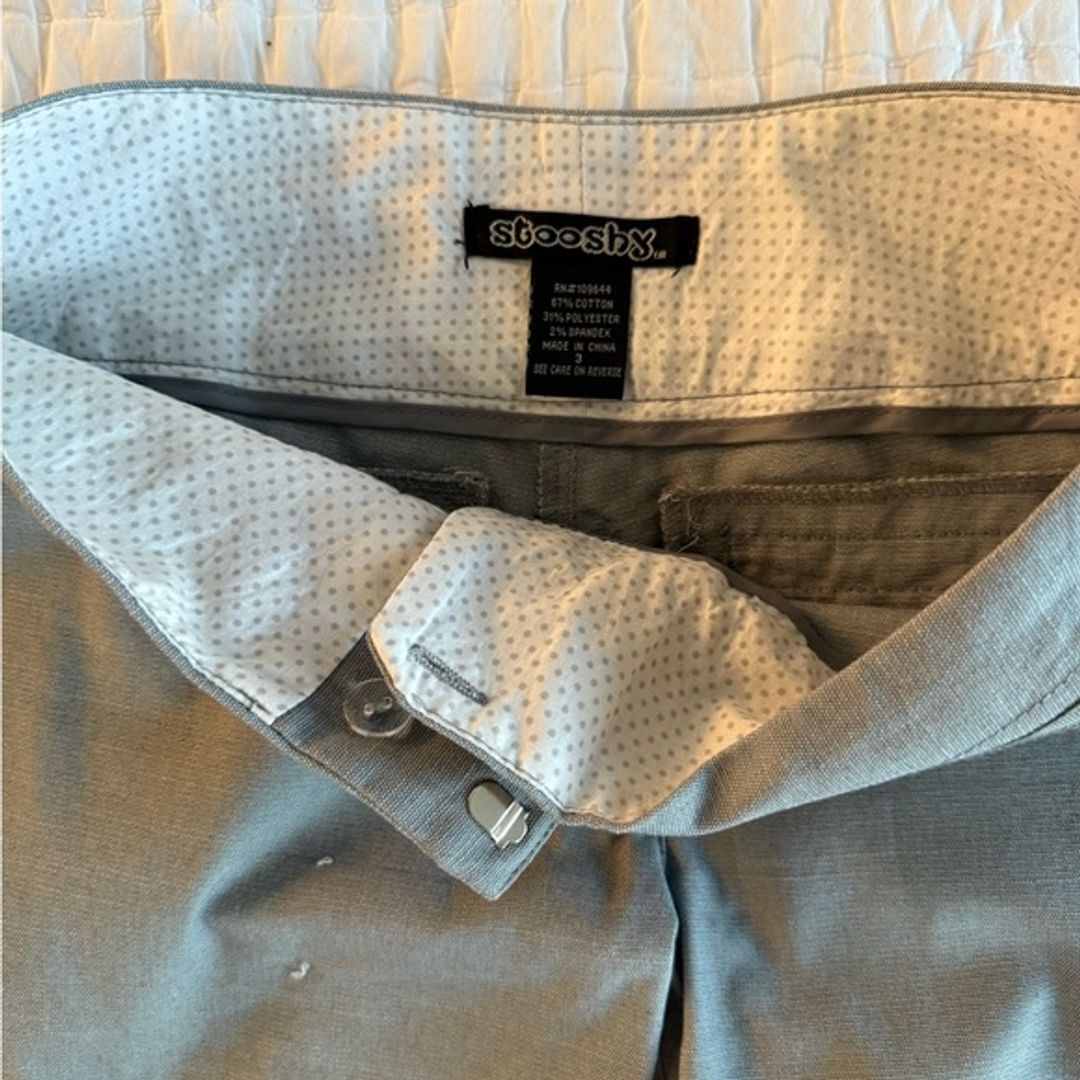 Gray Flared Pants