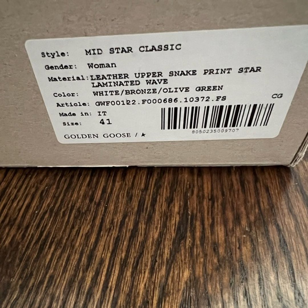 NWT Golden Goose Mid Star Sneakers White