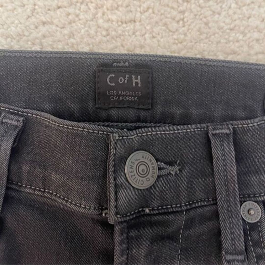 Citizens of Humanity Black/Grey Rocket High Rise Skinny Jean Size 25!